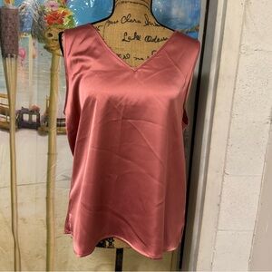 Tahari Pink Tank Top Blouse